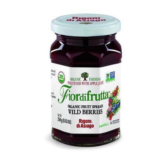 Rigoni di Asiago Fiordifrutta Organic Fruit Spread Wild Berries 8.82 oz Pack of 3