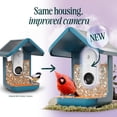 thumbnail image 2 of Comedero inteligente para pájaros Bird Buddy Pro Solar con cámara azul, 2 of 9