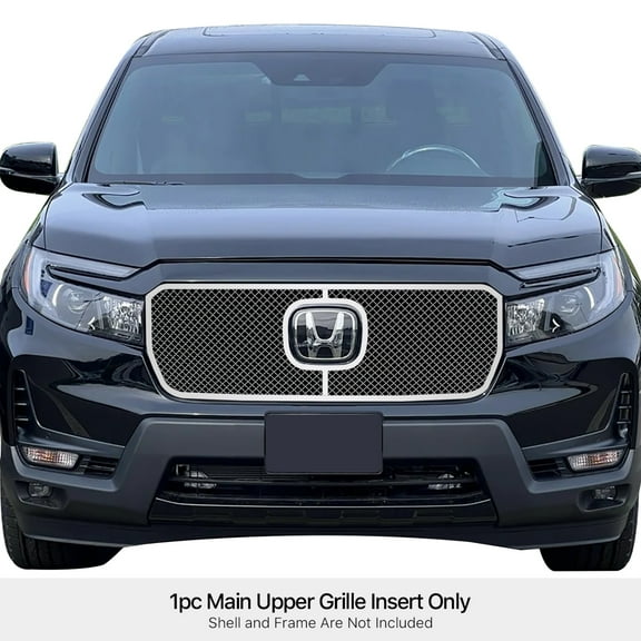 Stainless Steel Main Upper Mesh Grille 2021-2025 Honda Ridgeline Not For HPD Grille
