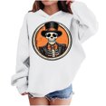 thumbnail image 2 of bbymog Halloween Sweatshirts for Girls Boys' Fashion Graphic Long Sleeve Hoodies Fall Casual Girls Hoodie White B 4 Years, 2 of 10