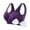 Dark Purple, variant on Busydd Plus Size Sports Bras for Women with Removable Pads Solid Color Seamless Wireless Bras for Women High Support Everyday Bralettes for Women 4XL