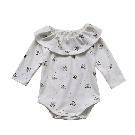 

WZHKSN Newborn Baby Girls Print Bodysuits