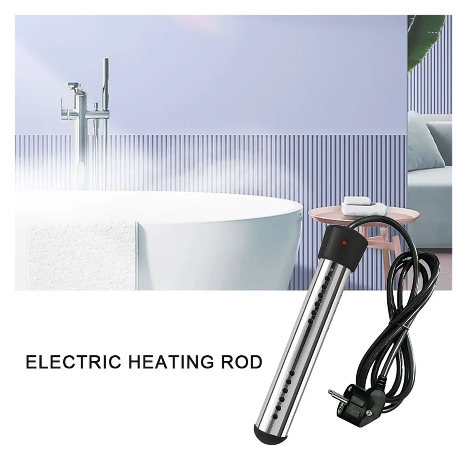 2000W Electric Submersible Water Heater High-power Electric Bucket Heater Preventing-burns Save Time For Inflatable Pool Bathtub ,Efficient & Durable Heating Element