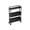 B-Black, variant on Space Saving 2 Tier Slim Rolling Cart, Mobile Storage Organizer for Kitchen Pantry Snacks, Bathroom and Dorm Solution, Great for New Home Gift