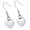 Silver, variant on Heart Cremation Jewelry Drop & Dangle Earrings for Ashes Stainless Steel Memorial Urn Earrings Keepsake Memorial Pendant Ash Jewelry