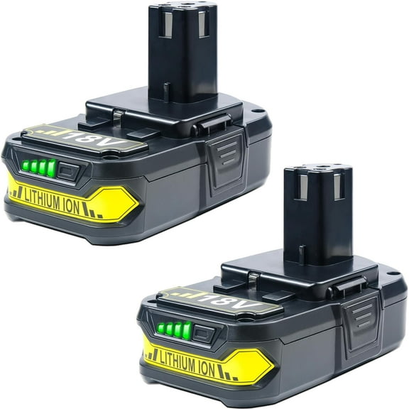 BOTKK Battery Replacement for Ryobi 18V Battery One Plus P102 P103 P104 P105 P107 P108 P109 P190 P122 18V Lithium ONE  Batteries Replacement 3.6Ah 2Packs