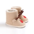 thumbnail image 3 of Odeerbi Non-Slip Thermal Snow Boots for Baby Infant Boys Girls Prewalker Slipper Socks Fuzzy Walking Shoes Cotton Cozy Plush Socks Printed Walking Shoes Snow Shoes, 3 of 3