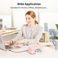 thumbnail image 3 of JADENS Bluetooth Thermal Label Printer 4x6, Pink Wireless Shipping Label Printer for Small Business & Packages, Compatible with iOS, Android, Mac, Win, 3 of 6