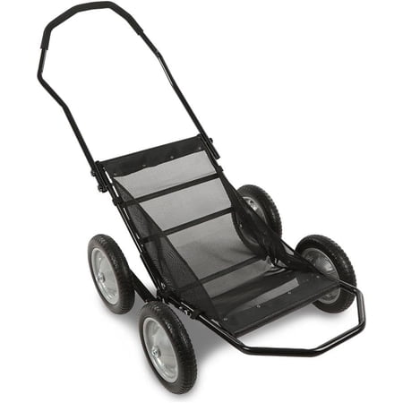 500 Pounds Capacity Foldable Multi Use Deer Game Recovery Cart Utility Gear Dolly with 4 Oversized Wheels All Terrain Cart