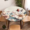 thumbnail image 5 of Floral Elastic Fitted Round Table Cover Rustic Vintage Flower Waterproof Outdoor Tablecloth for Holiday Party, Picnic, Patio & Dining Fits Tables Up to 45"-54", 5 of 8
