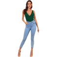 thumbnail image 5 of Women's Spaghetti Strap Knot Back Crop Top Wrap Cami Top, 5 of 5