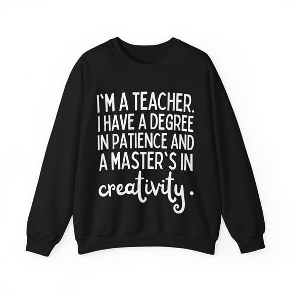 Funny Saying Teacher Learning School Sarcastic Teac Gildan 18000 Sweatshirt