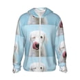 thumbnail image 2 of Lsque Puppy Licks Nose UPF 50+ Lightweight Sun Protection Men's Women's Long Sleeve Shirt, Hoodie Performance -Small, 2 of 9
