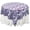 Purple/White, variant on AK TRADING CO. 60" x 60" Damask Flocked Square Table Top Cover Overlay for Home or Events (Royal/White)