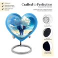 thumbnail image 3 of Guardian Elephant Memorial Heart Shapeds For Ashes - Urns For Adults Men & Women - Urns For Ashes Adult Female Mother - Adult Urns For Human Ashes Men (Size -3inch,1PC), 3 of 5
