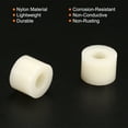 thumbnail image 4 of Uxcell Round Spacer Washer, 12 Pack Nylon 5.3mm ID x 11mm OD x 8mm L for M5 Screws Block, Beige, 4 of 6