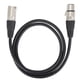 thumbnail image 5 of Cable de micrófono XLR macho de 3 pines a XLR hembra Cable de micrófono balanceado para grabación de estudio y sonido en vivo Negro 1 m / 3,3 pies, 5 of 12