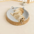 thumbnail image 6 of Msgweeeg Medium Dog Bed Pet Bed Breathable Rattan Pet Bed Round Shaped Dog Mat for Pet Cozy Sleeping Cushion Deep Pet Supply for Relaxation for Indoor Cats, 6 of 7