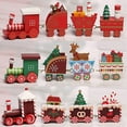 thumbnail image 2 of Lilixerw Christmas Train Painted Wooden Christmas Decoration,Mini Christmas Tree Train Decorations for Xmas Table Top Ornament,Festival Party Decor, 2 of 3
