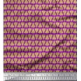 thumbnail image 1 of Soimoi Purple Cotton Poplin Fabric Christmas Tree Print Fabric by Yard 42 Inch Wide, 1 of 1