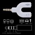 thumbnail image 2 of 3.5mm Audio Adapter 1-to-2 Audio Adapter U-shaped Converter Mobile Headset Splitter, 2 of 8