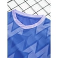 thumbnail image 5 of Kaerm Unisex Kids Boys Girls Sport Athletic Outfit Shorts Sleeve T-shirts with Shorts Football Blue 3XS, 5 of 7