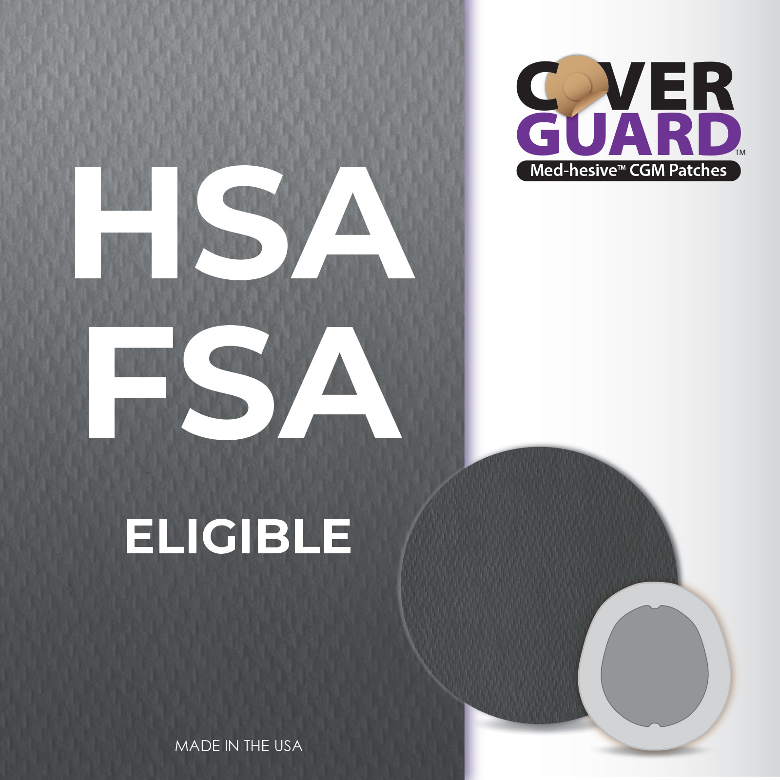 CoverGuard Overpatches for Dexcom G7 | 25 Ct Black | Premium Waterproof CGM Covers | Latex-Free | Anti-Fray | Easy Application & Removal | Sensor Protection