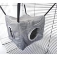 thumbnail image 2 of FrostHike Furet Cube Hamac Cage Suspendue Lit Superposé Chaud (Gris), 2 of 4