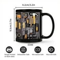 thumbnail image 2 of 1Pc Tool Box Coffee Mug Toolbox Mechanic Mug Unique Ceramic Cup Gift Coffee Cup Double-sided Design, 2 of 8