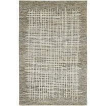 Feizy Maddox Transitional Abstract, Tan/Ivory, 3'6" x 5'6" Accent Rug Easy Care Stain Resistant Kid Friendly Casual Floor Rug for Living room Bedroom