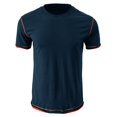 thumbnail image 4 of adviicd T-Shirts pour Hommes Graphiques Décontractés Col Rond Ajusté Basiques Légers Chandail T-Shirt BU1,S, 4 of 5