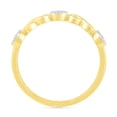 thumbnail image 3 of DGOLD 10kt Yellow Gold Round White Diamond Classic 3 stone Ring (1/4 cttw), 3 of 4