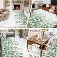 thumbnail image 5 of Area Rug for Living Room, Spring Emerald Green Eucalyptus Non-Slip Indoor Ex Large Carpet for Bedroom/Dining Room, Botanical Leaf Country Washable Low-Profile Rectangle Floor Runner Rugs - 8 x 10 Ft, 5 of 7