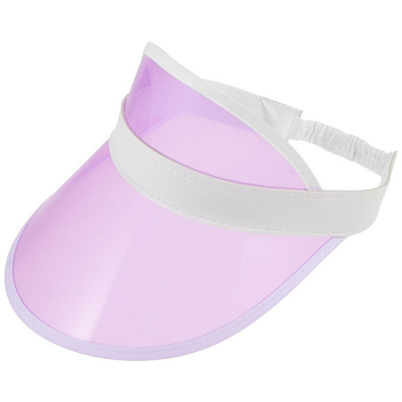 AURARMLET Women Sun Visor Hat Purple Cloth 1Pcs 11.4x7.5in