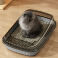 thumbnail image 4 of Large Cat Litter Box under $5! CQCYD Jumbo Cat Litter Box, Extra Large Litter Pan, Big Cat Litter Container, Oversized Litter Box with Scoop, Giant Cat Litter Tray, 4 of 6
