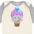 thumbnail image 4 of Inktastic Cute Baby Elephant in a Pink Hot Air Balloon Boys or Girls Long Sleeve Baby Bodysuit, 4 of 5