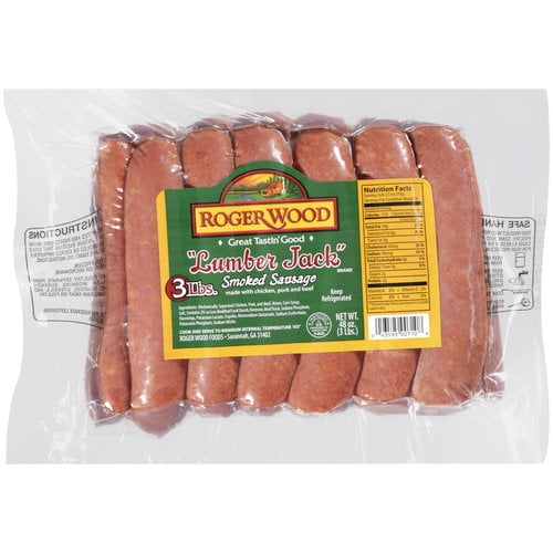 Roger Wood Smoked Sausage, 12 ct by Roger Wood Foods