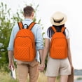 thumbnail image 4 of Balery Orange Scales Mochila Clásica Impresa Básica para Viaje, Mochila Escolar Resistente al Agua, Mochila de Lona con Correas Ajustables-Medium, 4 of 5