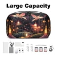 thumbnail image 3 of Fireflies USB Cable Organizer Charger Pouch Hard Drive Cases Oxford Cloth Digital Storage Bag 5.9x9.44x3.14 in Waterproof Electronics Accessories Case, 3 of 6