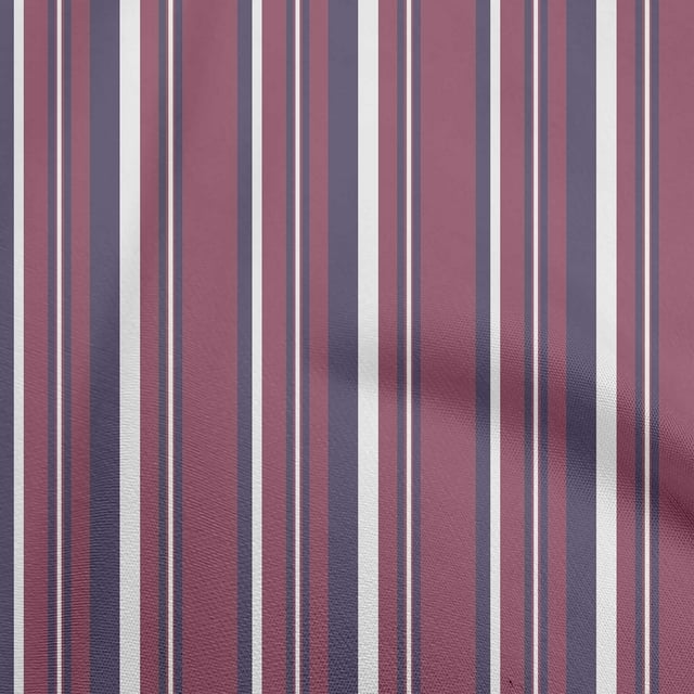 oneOone Velvet Dark Magenta Fabric Stripes Craft Projects Decor Fabric Printed By The Yard 58 Inch Wide-ZG