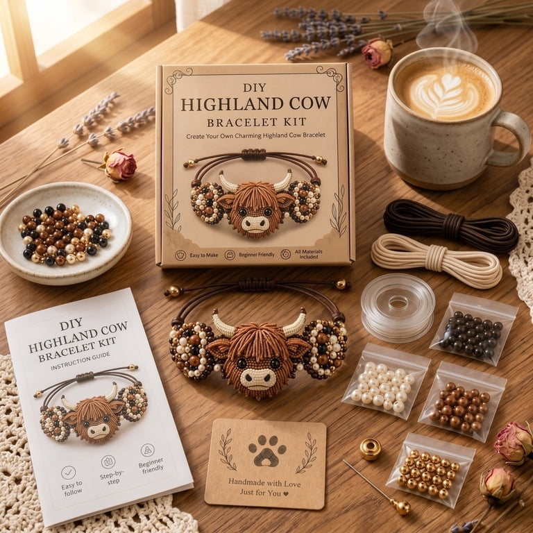 Diy Beaded Bracelet Animal Making Kit, Beginner-Friendly 3D Animal ...