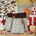 thumbnail image 6 of Rocae Fairy Floral Print Christmas Drawstring Linen Gift Bag with Drawstrings Treat Bag Goody Present Bags for Christmas Party Favor, 6 of 8