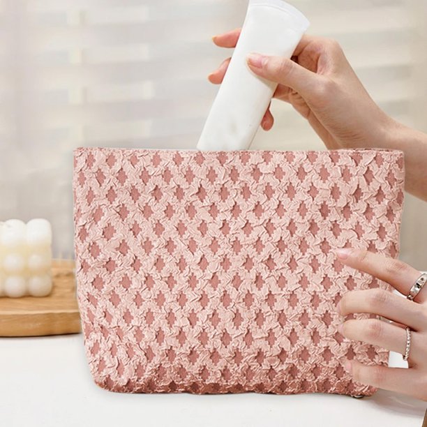 Neceser de viaje impermeable,organizador portátil de cosméticos con cremallera,bolsa para estudiantes,papelería,maquillaje,esenciales