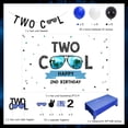 thumbnail image 6 of Two Cool 2nd Birthday Decorations, Two Cool Backdrop Banner Cake Topper Tablecloth for Boy 2 Years Old Birthday Decorations Two Cool Party Supplies, 6 of 6