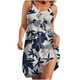 thumbnail image 1 of Vestido de verano para mujer, estampado, sin mangas, con escote redondo, sexy, informal, fluido, para la playa OAVQHLG3B Store  lin121212, 1 of 4