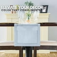 thumbnail image 3 of Light Blue Table Runner with Hemstitch – Dusty Blue Table Runner for Home , Weddings, Baby Showers & Dining Room ations (14 x 54 Inches Long), 3 of 6