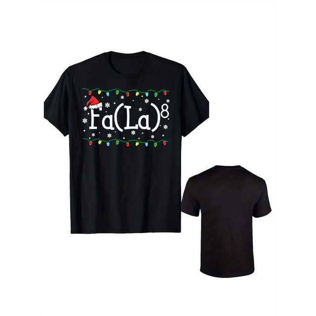 FA ( LA) 8 Fun Santa Claus FA LA Math Teacher Student T Shirt 190g