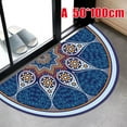 thumbnail image 1 of CNKOO Semicircular Floor Carpet Mat Half  Entrance Door Rug Non-Slip Welcome Doormat for Patio Front Door, 1 of 2