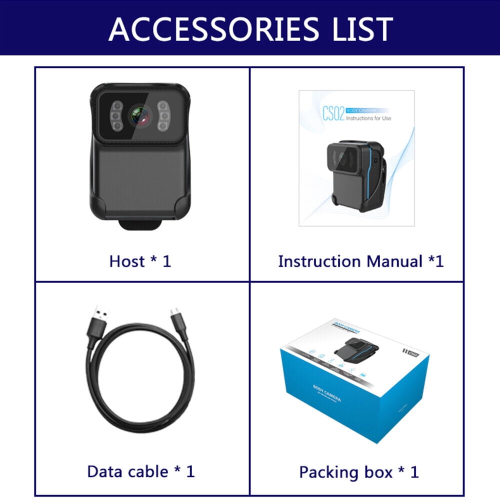 1080P Body Cameras With Audio And Video Recording Night Vision Waterproof Shell WIFI Hotspot Personal Mini Body Camera For Enforcement/Riding/Delivery