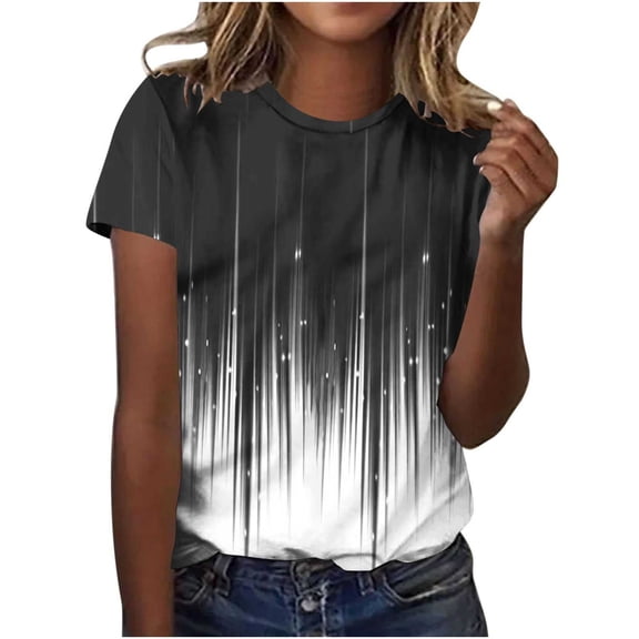 Cilsoka T Shirts for Women V Neck Womens Summer Work Tops Cotton Workout Tops for Women Padded Blouses for Women 2025 Dressy Casual